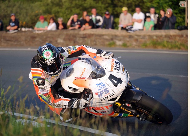 Ian Hutchinson during Thursday night's practice